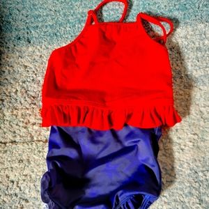 Kortni Jeane: baby girl 2 piece high waist swimsuit